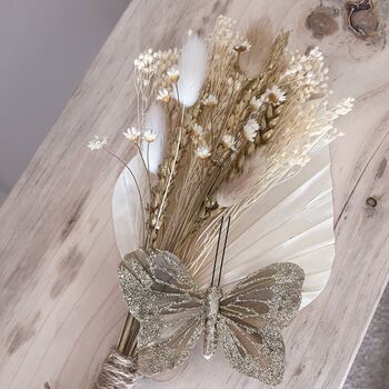 Gold Flower Girl Dried Flower Wand, 2 of 3
