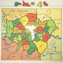 The London Boroughs Wooden Jigsaw Puzzle, thumbnail 2 of 4