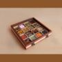 Dual Tone Wooden Handmade Spice Box 16 Compartment, thumbnail 3 of 6
