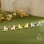 Sterling Silver Ice Skate Stud Earrings, thumbnail 3 of 11