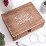 Personalised Bling Wooden Jewellery Box, thumbnail 1 of 6