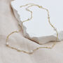 Personalised Gold Or Silver Pearl Chain Necklace, thumbnail 1 of 5