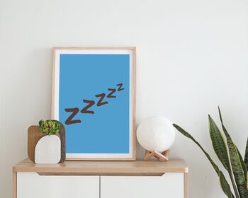Zzzzz Home/Bedroom Print, 4 of 4