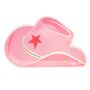 Pink Cow Girl Hat Shaped Party Plates Set Of Eight, thumbnail 1 of 2