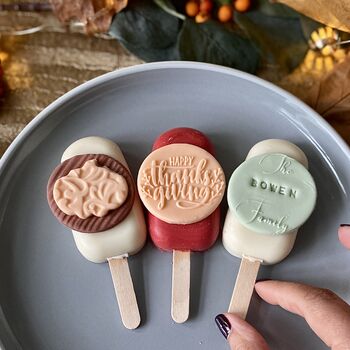 Personalised Thanksgiving Trio Of Cakesicles, 2 of 7