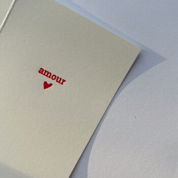 Romance Amour Card, 2 of 3