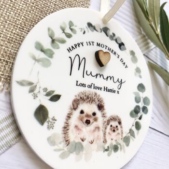 1st Mother's Day Hedgehog, Acrylic Plaque Any Relation, 2 of 3