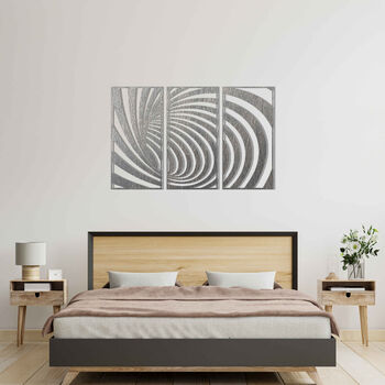 3D Wooden Spiral Art Optical Illusion For Walls, 6 of 11