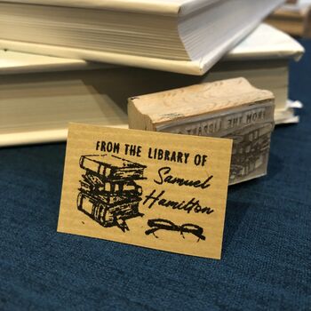 From The Library Of Personalised Rubber Stamp, 3 of 4