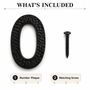 Decorative Brass Number 0 Door Sign, thumbnail 5 of 8