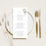 Wedding Menu Festive Floral, thumbnail 1 of 5