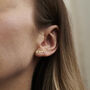 Shooting Star 9ct Gold Climber Earrings, thumbnail 5 of 8