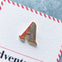 A Is For Adventure Enamel Pin Badge And Card, thumbnail 2 of 5