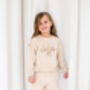 Ladies' And Kid's 'Oh Hey Vacay' Embroidered Sweatshirt Jumpers, thumbnail 5 of 9