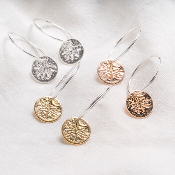 Sand Dollar Hoop Earrings, 7 of 9