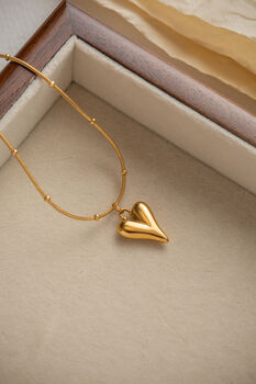 Gold Heart 18ct Gold Plated Necklace Set, 4 of 9