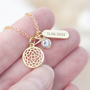 Personalised Mandala Charms Necklace, 4 of 11