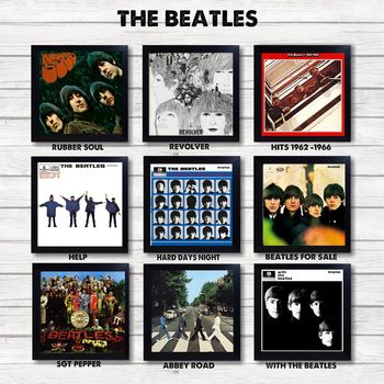 Beatles Bookends, Bowl, Coasters, Covers, Personalised, 9 of 12