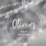 Personalised First Christmas Decoration, thumbnail 1 of 2