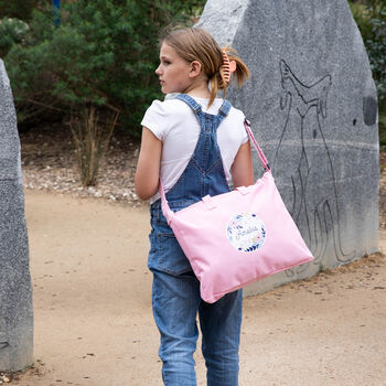 Personalised Unicorn Design Kids Book Bag, 5 of 9