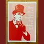 Sherlock Holmes Portrait Print And Quote, thumbnail 2 of 7