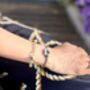 Woman's Personalised Purple Leather Urn Remembrance Bracelet For Ashes, thumbnail 11 of 12