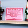 Funny Wine Quantity Pub Style Metal Sign, thumbnail 1 of 3