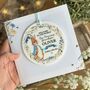 Baby Blue Rabbit Personalised Card, Any Relation, thumbnail 1 of 3