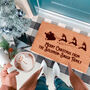 Personalised Santa's Sleigh Family Doormat Gift, thumbnail 1 of 3