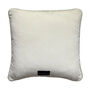 Cora Abstract White Piped Linen Cushion, thumbnail 7 of 7