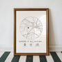 Where It All Began Personalised Map Print, Anniversary Gift Print, thumbnail 4 of 4