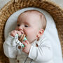 Personalised Block Colour Teething Rattle, thumbnail 2 of 8