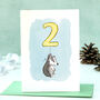 Badger Second Birthday Card, thumbnail 1 of 8
