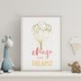 Chase Your Dreams, Gold Foil Print, thumbnail 1 of 2