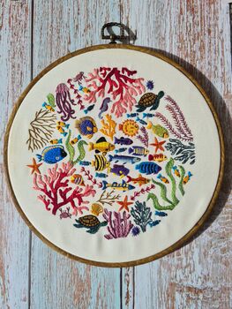 Ocean Wonders, Hand Embroidery Kit, 5 of 12