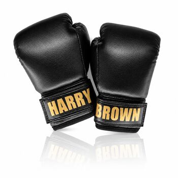 Personalised Baby And Toddler Boxing Gloves Gift Boxed, 7 of 10