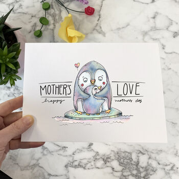 Penguin Hug Mother's Day Card, 2 of 3