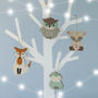 Woodland Friends Personalised Wood Decorations, thumbnail 1 of 2