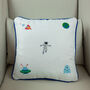 Children's Space Embroidered Nursery Cushion, thumbnail 3 of 8