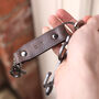 Personalised Leather Keyring Clip + No Touch Tool, thumbnail 2 of 11