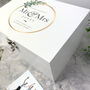 Personalised Luxury White Wedding Foliage Wreath Keepsake Memory Box, thumbnail 3 of 8