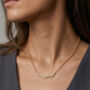 Nami 18 K Gold Plated Wave Necklace, thumbnail 2 of 5