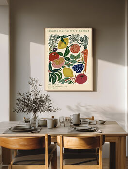 Japanese Farmers Market Art Print, 2 of 4