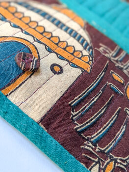 Colourful Handmade Quilted Kalamkari Pouches, 8 of 10