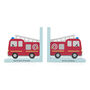 Personalised Kids Fire Engine Bookends, thumbnail 8 of 9