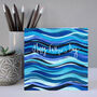 Blue Waves Father's Day Card, thumbnail 6 of 8