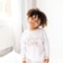 'When I Wake' Personalised Embroidered Birthday Checked Pyjamas, thumbnail 2 of 5