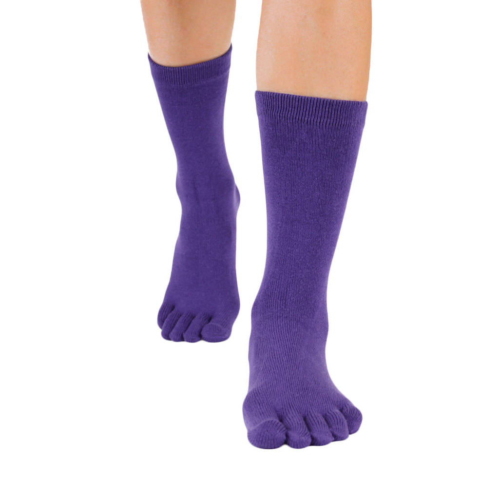 Plain Mid Calf Toe Socks By Toetoe | notonthehighstreet.com