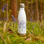 Inky Wildflower Thermal Bottle With Personalisation, thumbnail 10 of 12