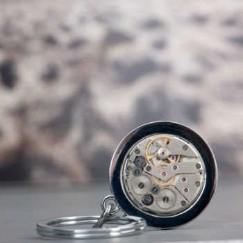 Personalised Vintage Watch Movement Keyring, 6 of 6